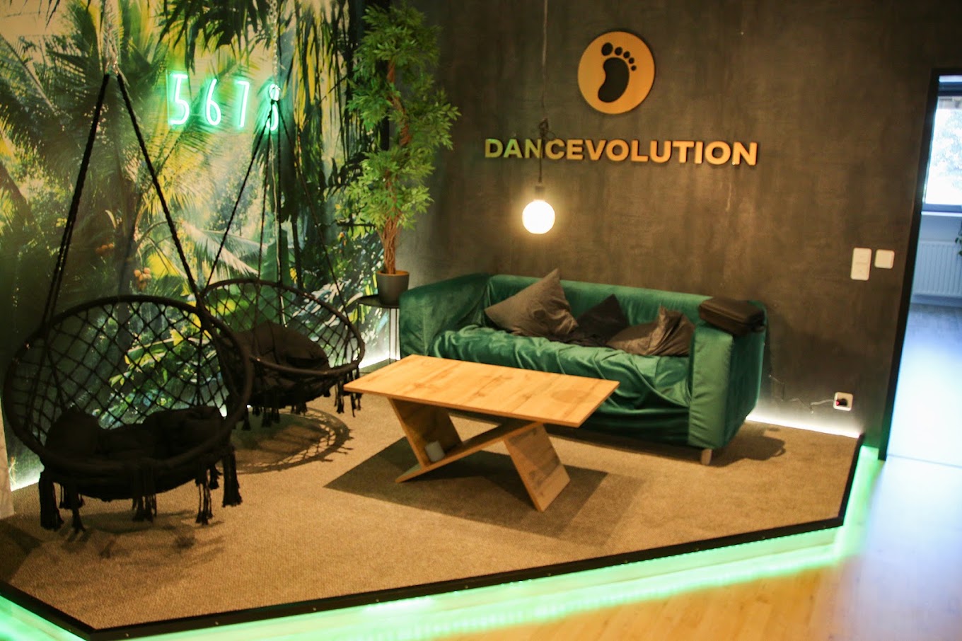 Lounge-Bereich im Dancevolution Studio